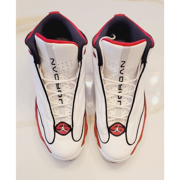 NIKE AIR JORDAN CHICAGO PRO STRONG WHITE GYM RED SIZE 12 - Picture 1 of 11